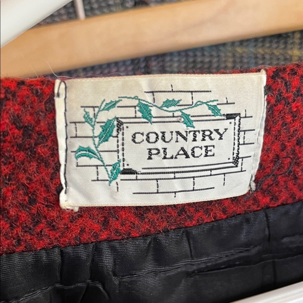 Vintage 70s 80s Rainbow Colorful Plaid Poncho Jacket Medium Short Soft Buttons - Picture 13 of 13